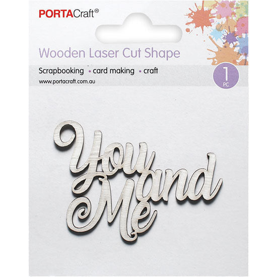 Laser Cut CB You & Me 75x45mm 1pk