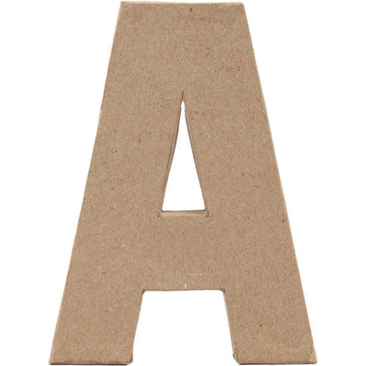 Paper Mache Large Alphabet A - 14.5x19.5cm
