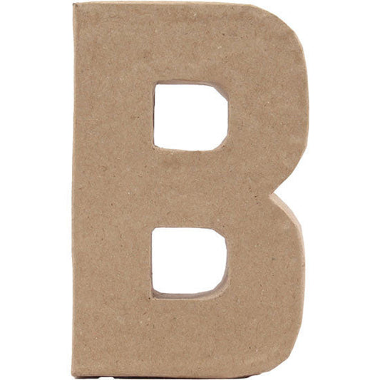 Paper Mache Large Alphabet B - 12.2x19.5cm