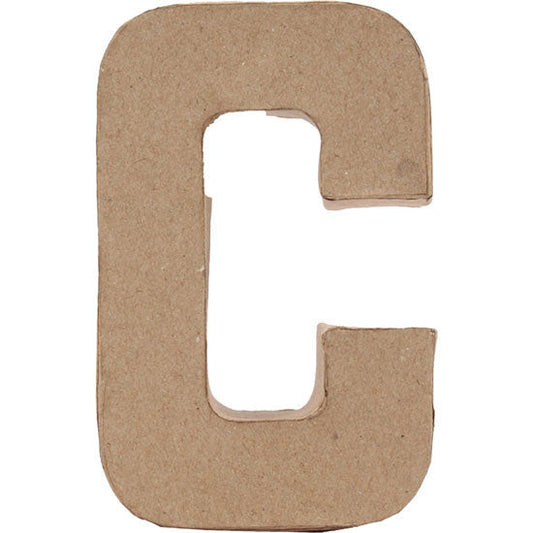 Paper Mache Large Alphabet C - 12.5x19.5cm