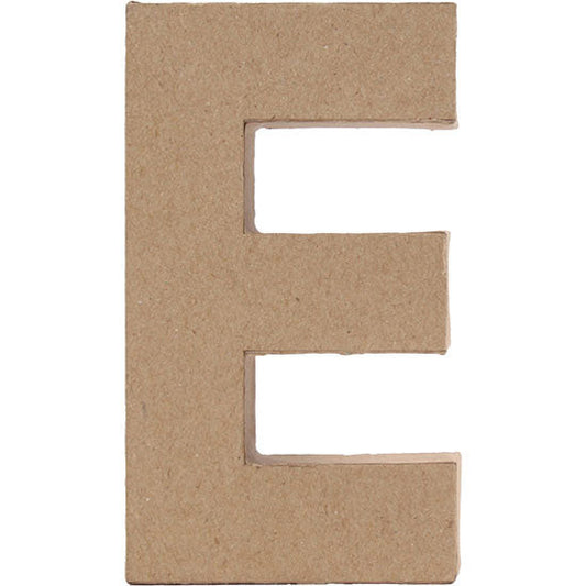 Paper Mache Large Alphabet E - 11.2x19.5cm