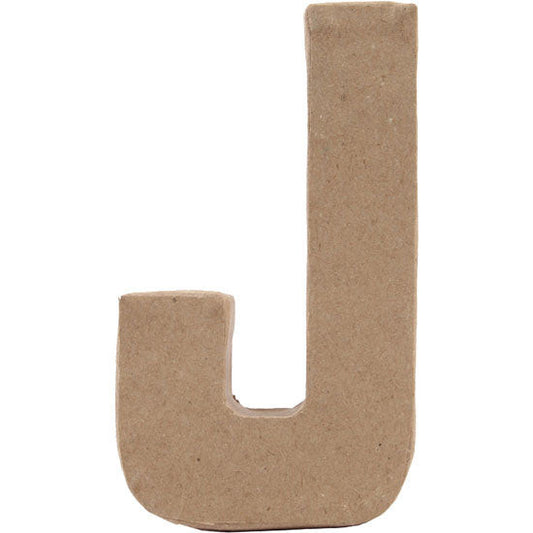 Paper Mache Large Alphabet J - 11.2x19.5cm