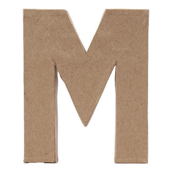 Paper Mache Large Alphabet M - 16x19.5cm