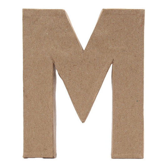 Paper Mache Large Alphabet M - 16x19.5cm