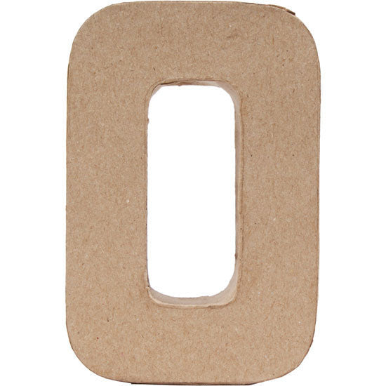 Paper Mache Large Alphabet O - 13x19.5cm