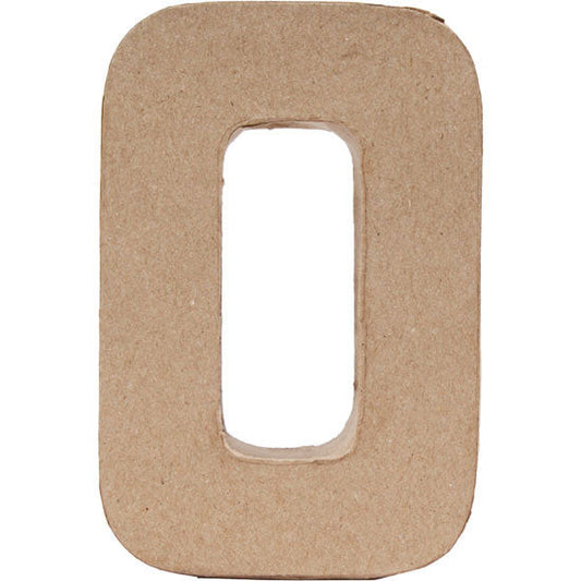 Paper Mache Large Alphabet O - 13x19.5cm