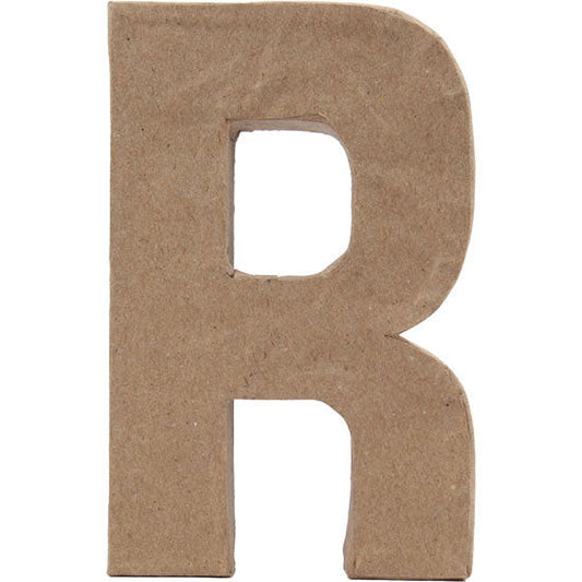 Paper Mache Large Alphabet R - 12.5x19.5cm