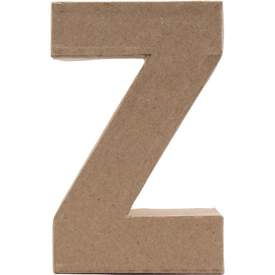 Paper Mache Large Alphabet Z - 12.2x19.5cm
