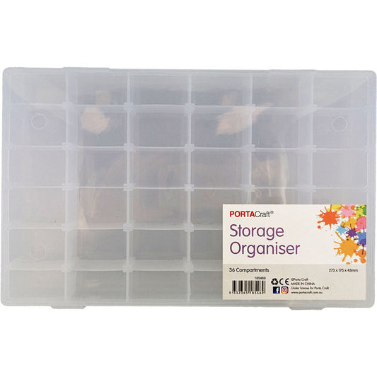 Mega Storage Organiser with 36 Dividers 273x175x43mm