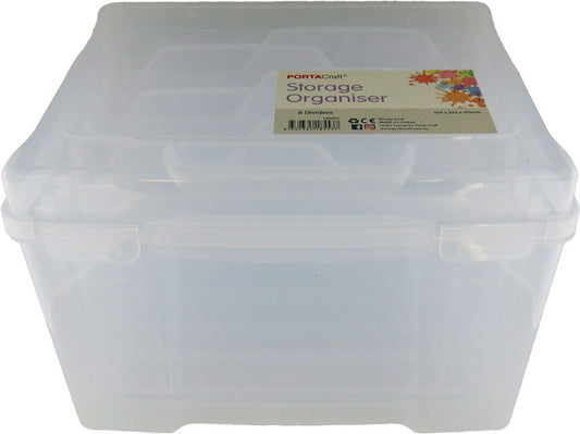 Storage Organiser with 6 Dividers 269x233x193mm