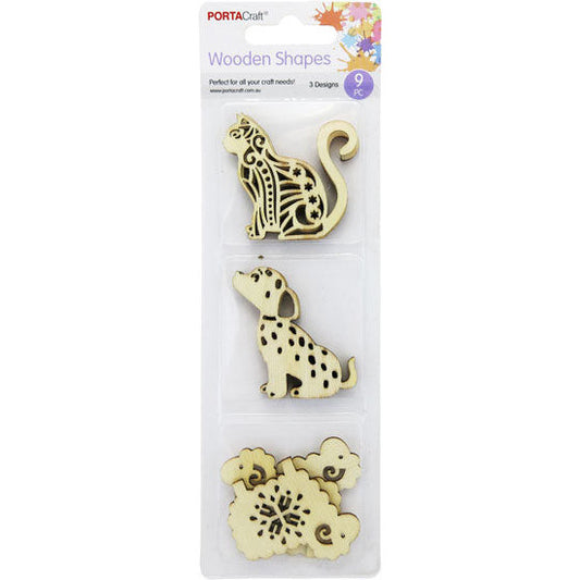 Laser Cut Decals 9pk 3 Designs Animals