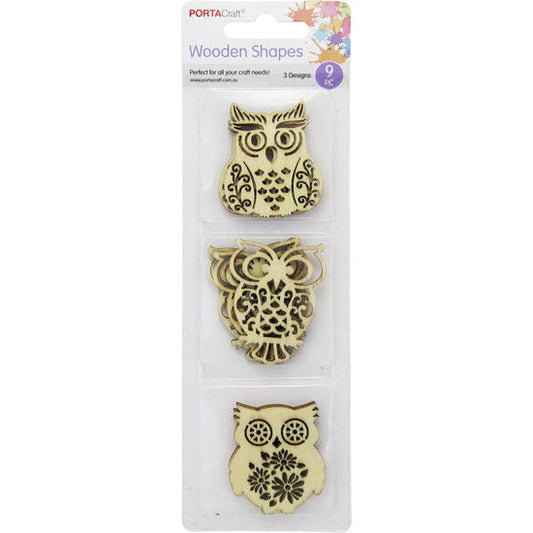 Laser Cut Decals 9pk 3 Designs Owls