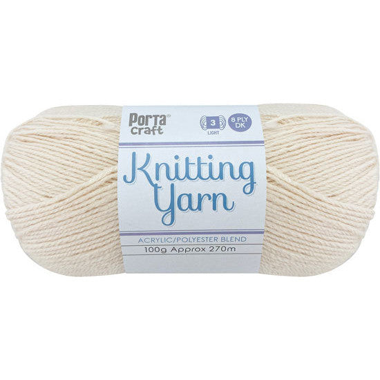 Knitting Yarn 100g 270m 8ply - Solid Fairy Floss