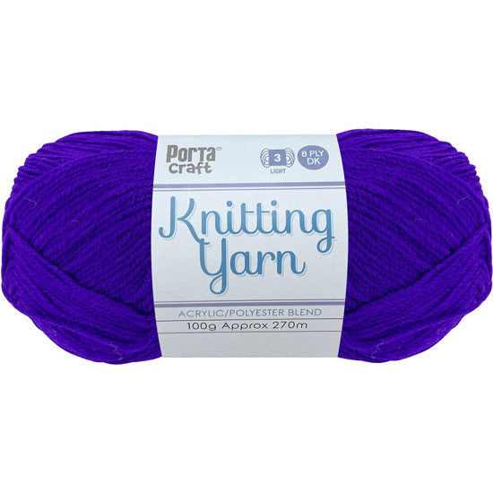 Knitting Yarn 100g 270m 8ply - Solid Amethyst