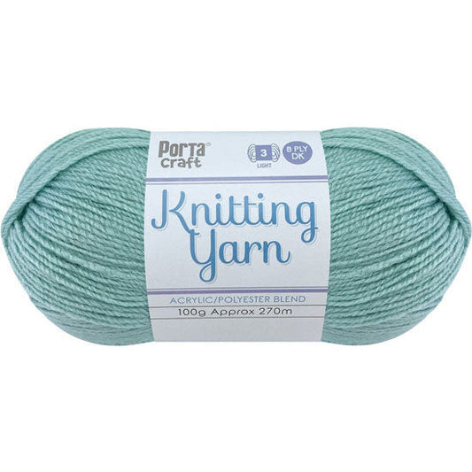 Knitting Yarn 100g 270m 8ply - Solid Columbia