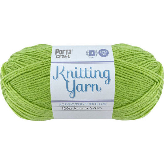 Knitting Yarn 100g 270m 8ply - Solid Pear