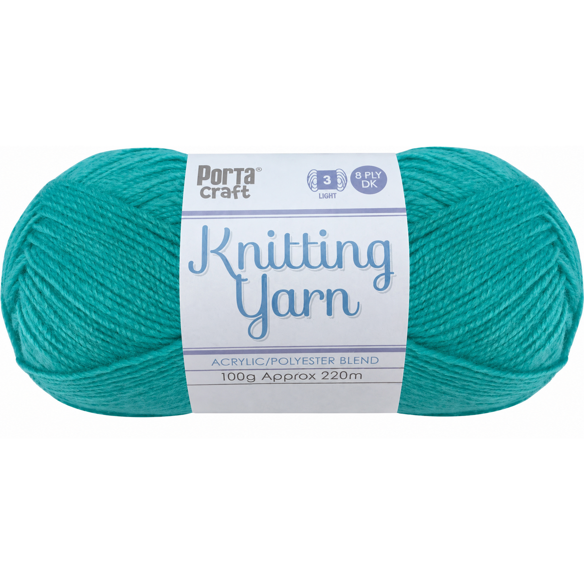 Knitting Yarn 100g 270m 8ply - Solid Waterfall