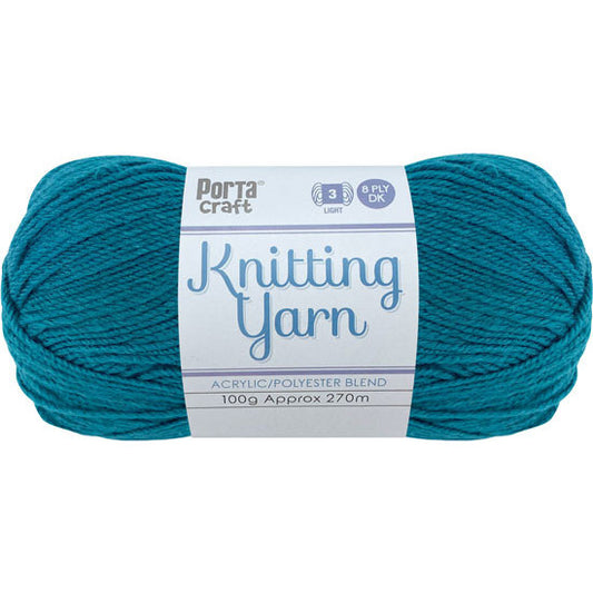 Knitting Yarn 100g 270m 8ply - Solid Jade