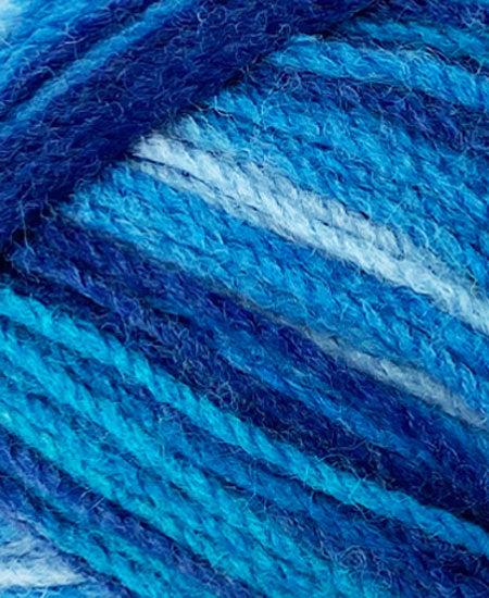 Knitting Yarn 100g 270m 8ply - Multi Bluey