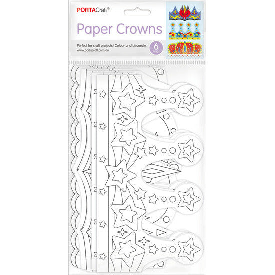 Cardstock Crowns Prince 12x56cm 6pk