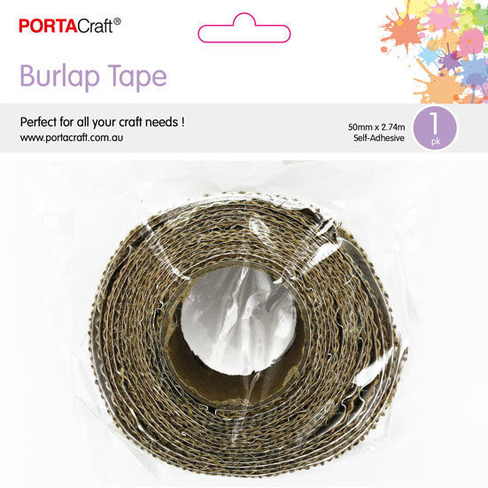 Burlap Tape 50mm 2.74m Self-Adhesive