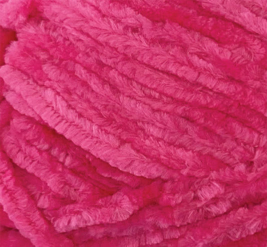 Velvetine Yarn 10ply 100g - Bright Pink