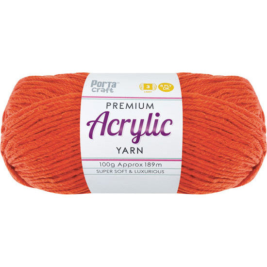 8ply Knitting Yarn 100g - Pumpkin
