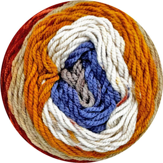 Porta Craft Self Striping Ice Cream Yarn 150g - Caramel Slice