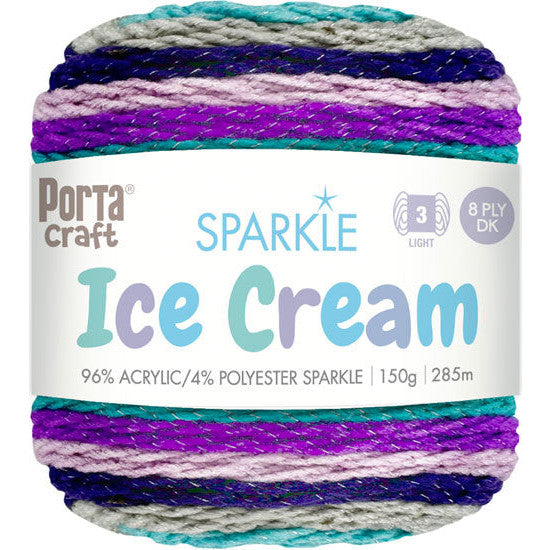 Ice Cream Sparkle Yarn 150g 285m - Stitch