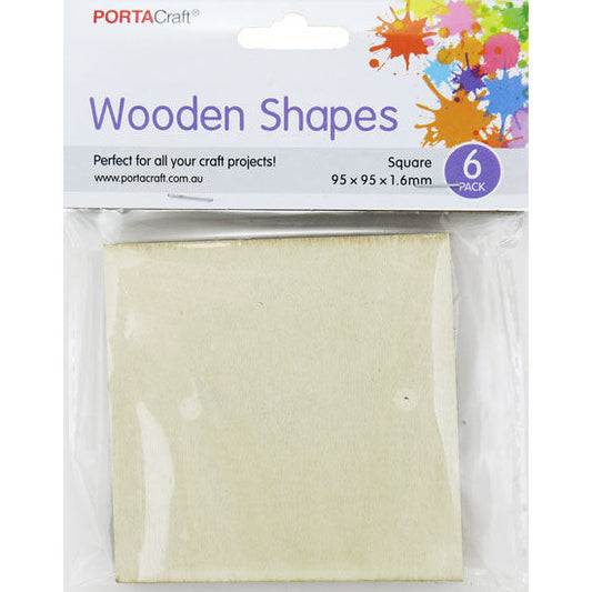 Laser Cut Squares 95x95x1.6mm 6pk