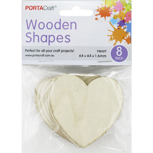 Laser Cut Hearts 64x64x1.6mm 8pk