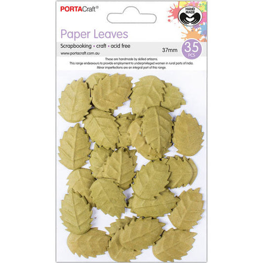 Leaves 25x37mm 35pk Paper Elm