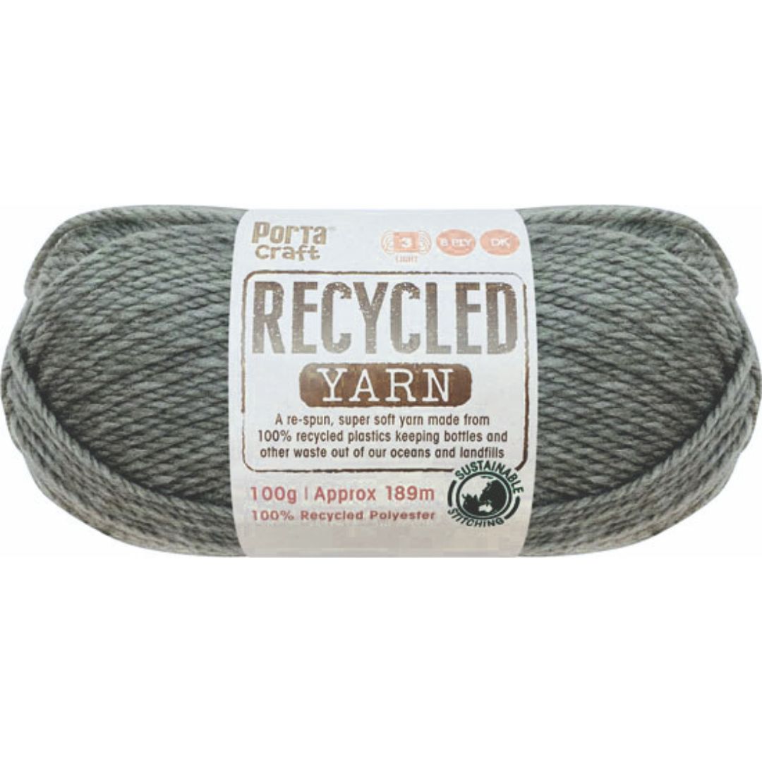Recycled Yarn 100g 8ply - Smokestack Melange