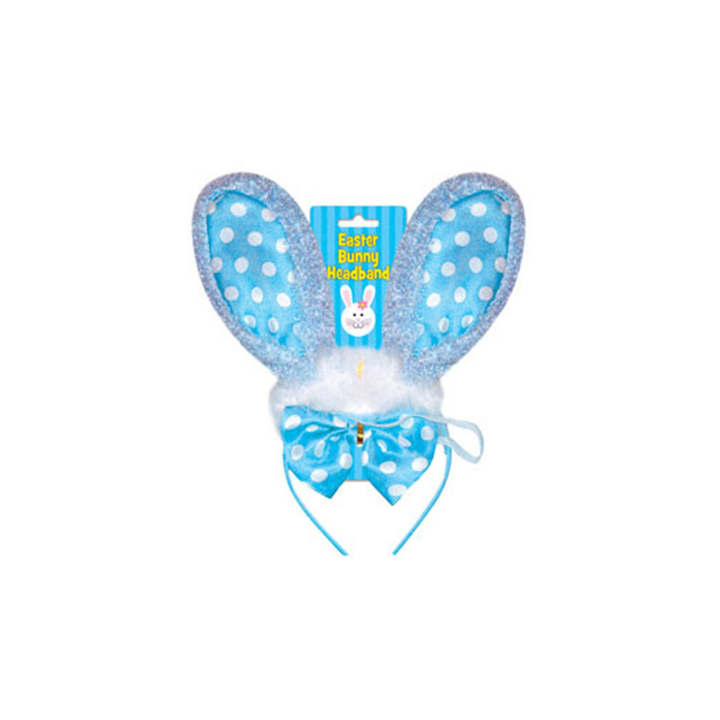 Easter Bunny Dress Up with Ears Bow Tie & Tail - Blue or Pink