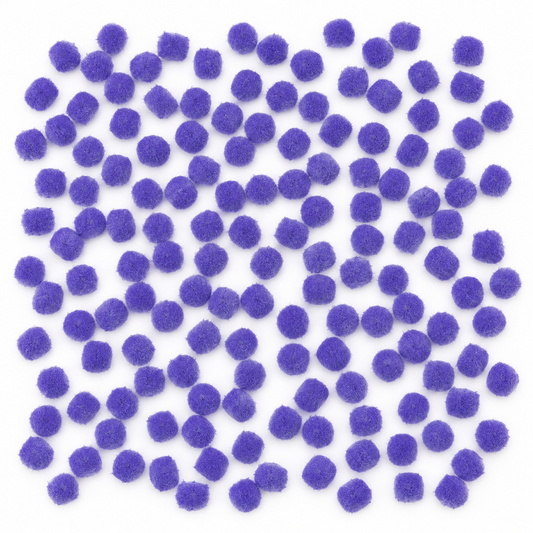 Purple Pom Poms 200 Pack