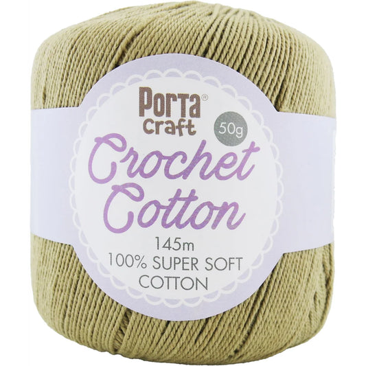 Crochet Cotton 50g 145m 3ply - Clay