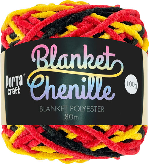 Chenille Blanket Yarn 100g 80m 12ply - Indigenous