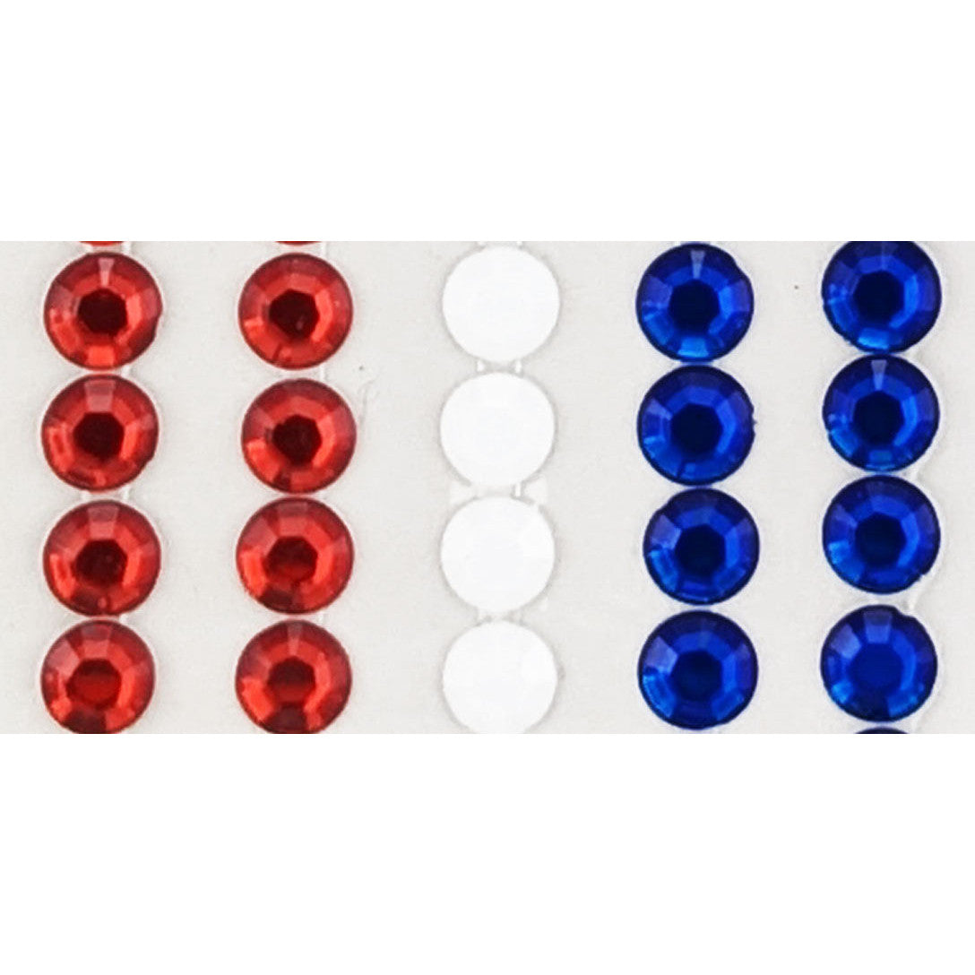 Rhinestone Borders 8mm x 30cm 5 Strips - Aussie Flag
