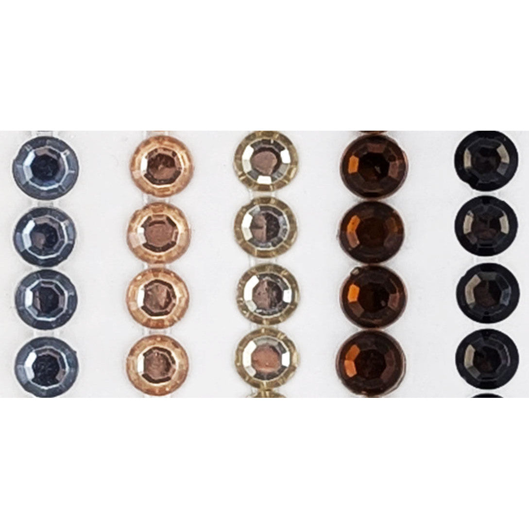 Rhinestone Borders 8mm x 30cm 5 Strips - Solid Metal