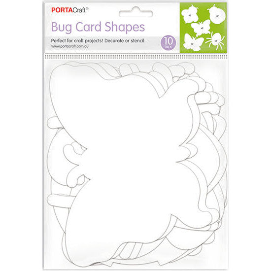 Card Shapes Bugs 10pk