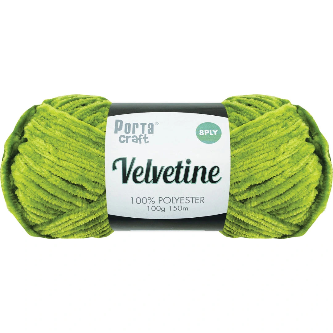 Velvetine Yarn 8ply 100g - Tree Frog