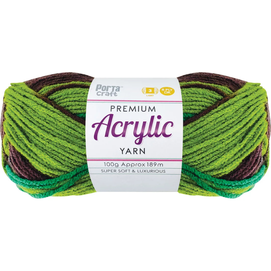 Acrylic Yarn 100g 189m 8ply - Crafters Mine