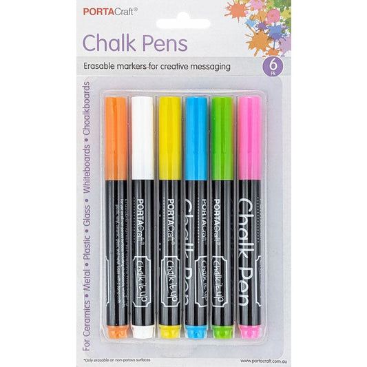 Liquid Chalk Pens 1.1ml 6pk Pastel