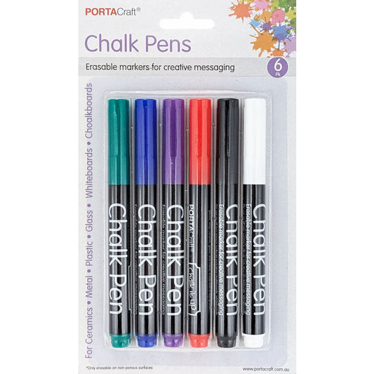 Liquid Chalk Pens 1.1ml 6pk Solid