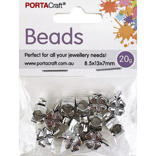Bead Spacers 8.5x13x7mm 20g Clovers