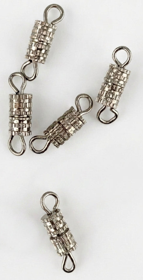Barrel Clasps 14x3.75mm 5 Pack - Iron