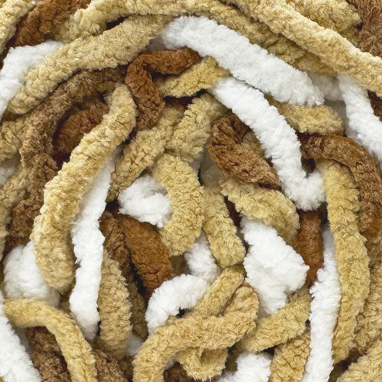 Chenille Blanket Yarn 100g 80m 12ply - Coffee Swirl