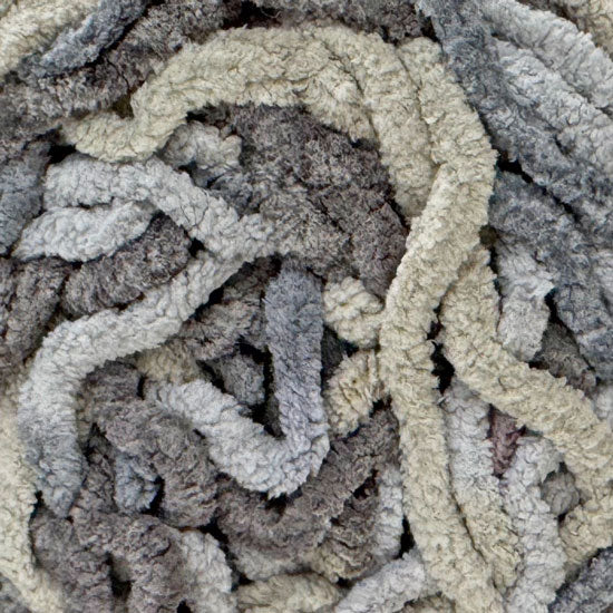 Chenille Blanket Yarn 100g 80m 12ply - Granite