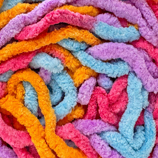 Chenille Blanket Yarn 100g 80m 12ply - Pixie Coral