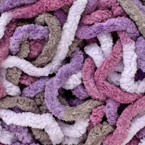 Chenille Blanket Yarn 100g 80m 12ply - Berry Neapolitan